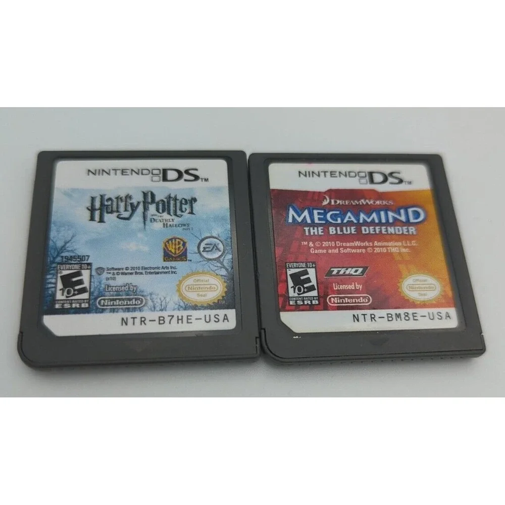 Harry Potter Deathly Hallows MEGAMIND Blue‎ Defender for Nintendo DS Lot of 2